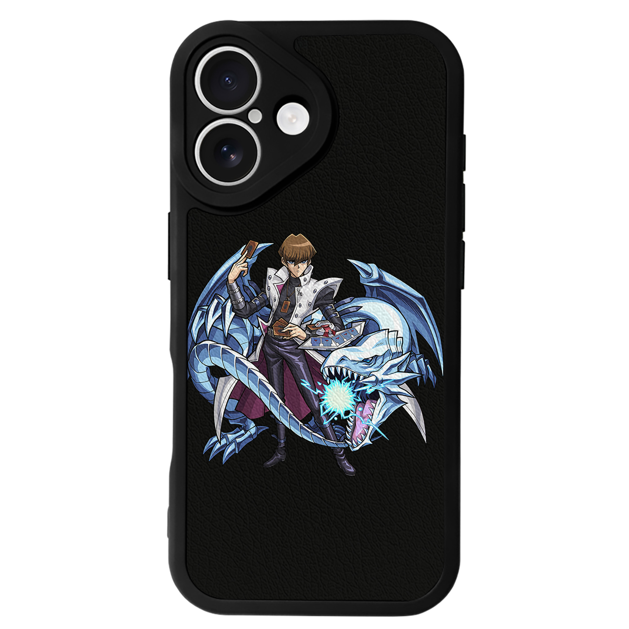 （画像用） 遊☆戯☆王 Yu-Gi-Oh! 【iPhone 16シリーズ対応】シリコンスマホケース（レザー調） 材質：シリコン